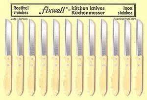 Kitchen Knives - 12 pcs. card